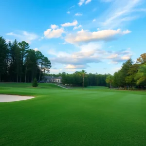 Close Up of a Beautiful Golf Course