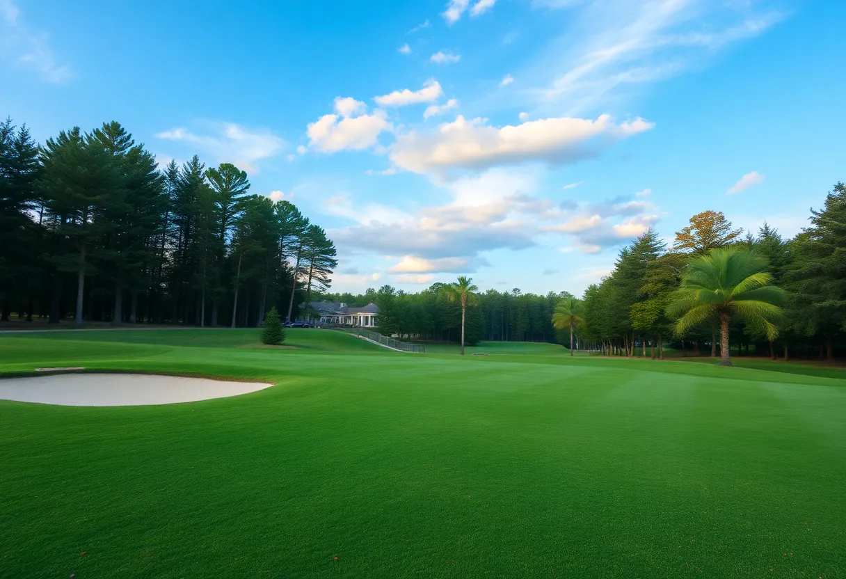 Close Up of a Beautiful Golf Course