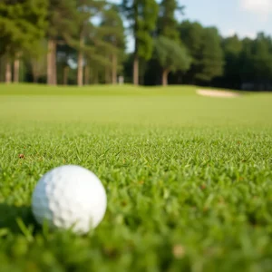 Close-up of a beautiful golf course at Hammock Beach Resort