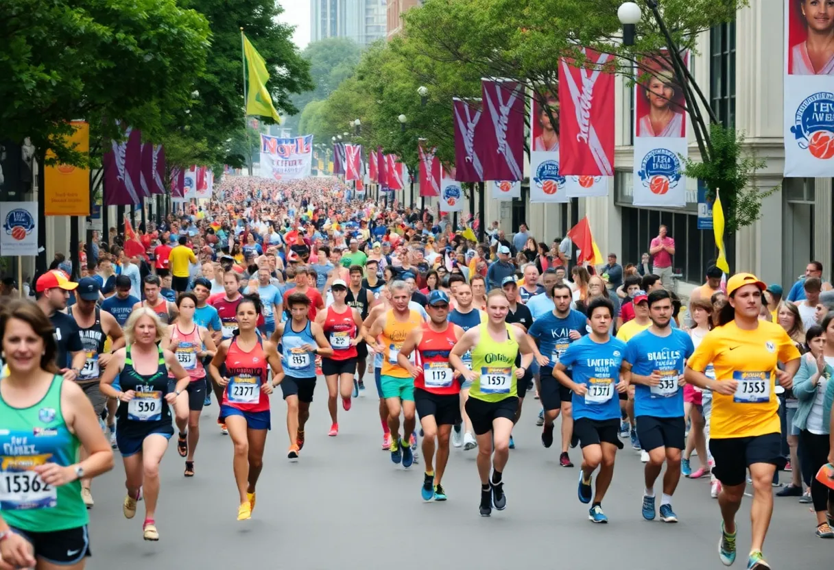 Runners participating in the DONNA Marathon Weekend in Jacksonville