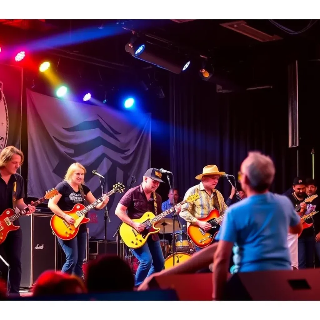 Musicians performing in Jacksonville celebrating Southern rock heritage