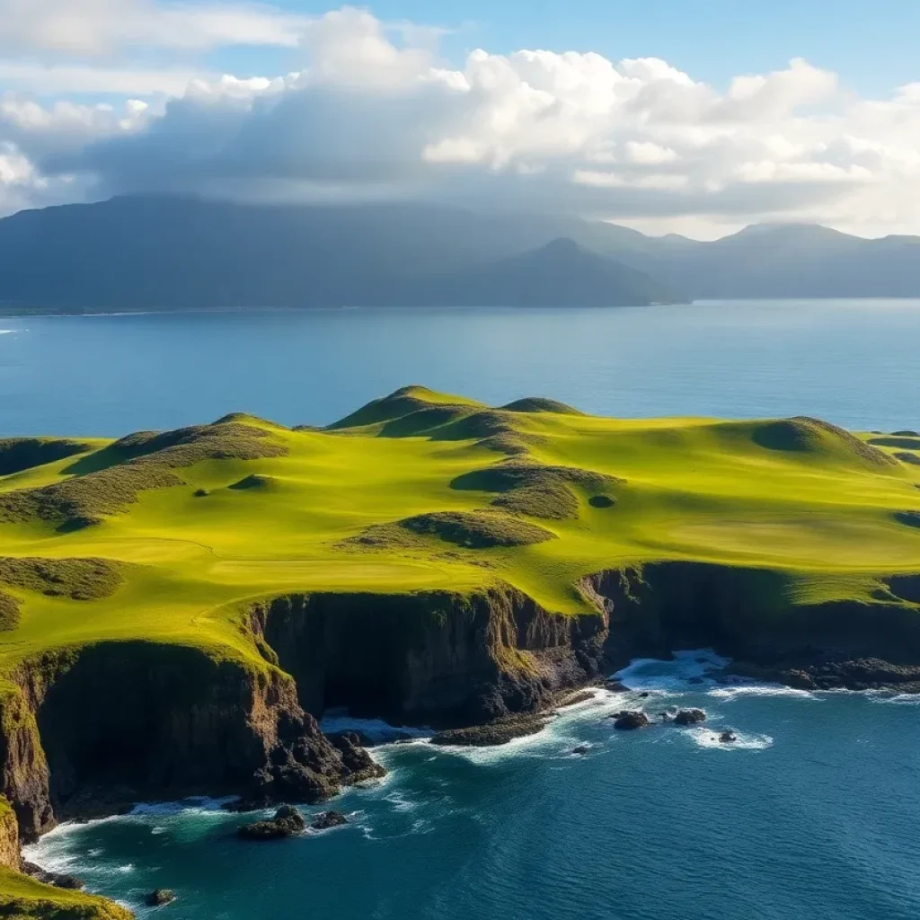 Scenic view of a Northern Ireland golf course