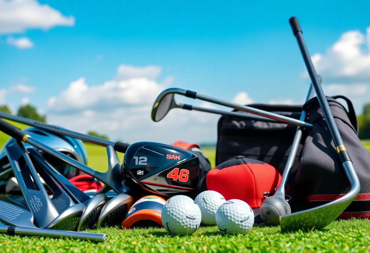 Latest golf gear releases including drivers, irons, putters, and apparel