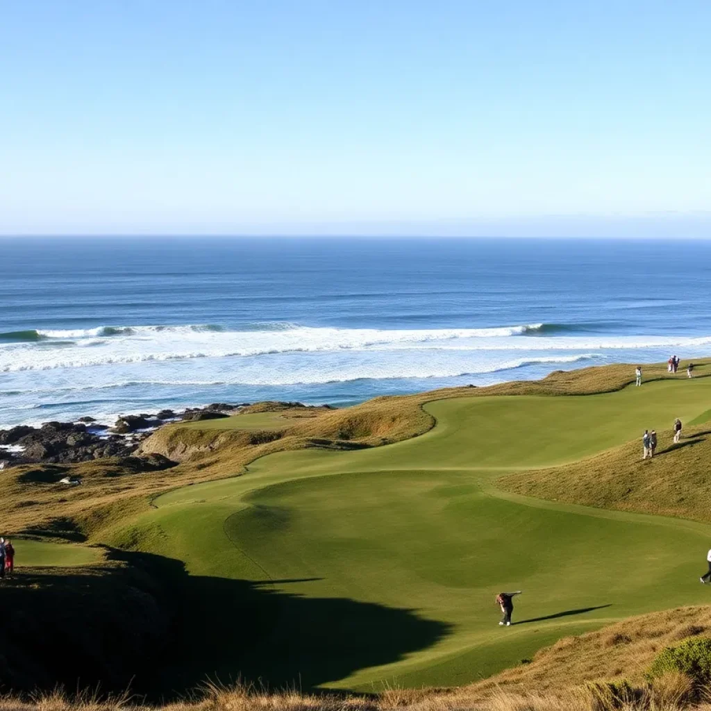 Scenic view of the Pebble Beach golf course