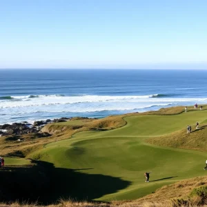 Scenic view of the Pebble Beach golf course