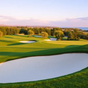 Close Up of a Beautiful Golf Course