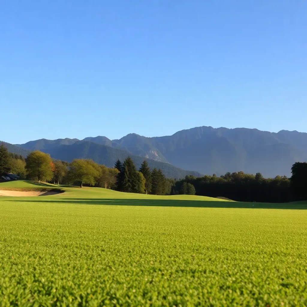 Close Up of a Beautiful Golf Course
