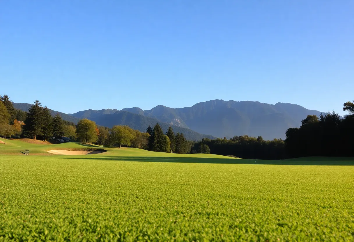 Close Up of a Beautiful Golf Course