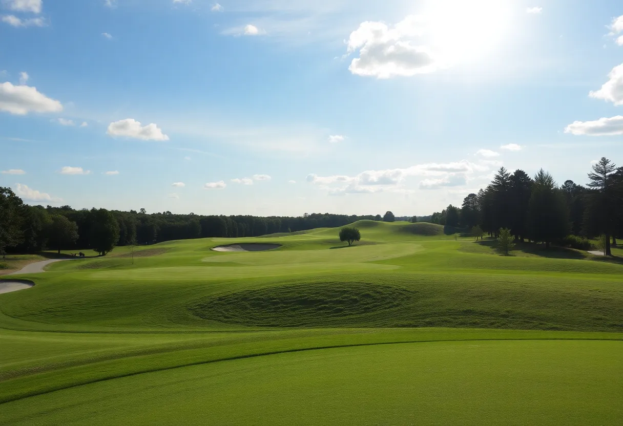 Close Up of a Beautiful Golf Course