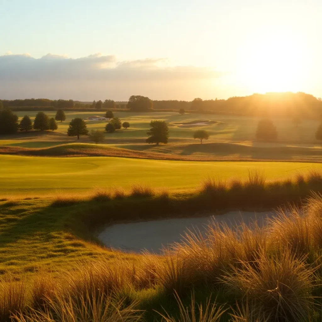 Close Up of a Beautiful Golf Course