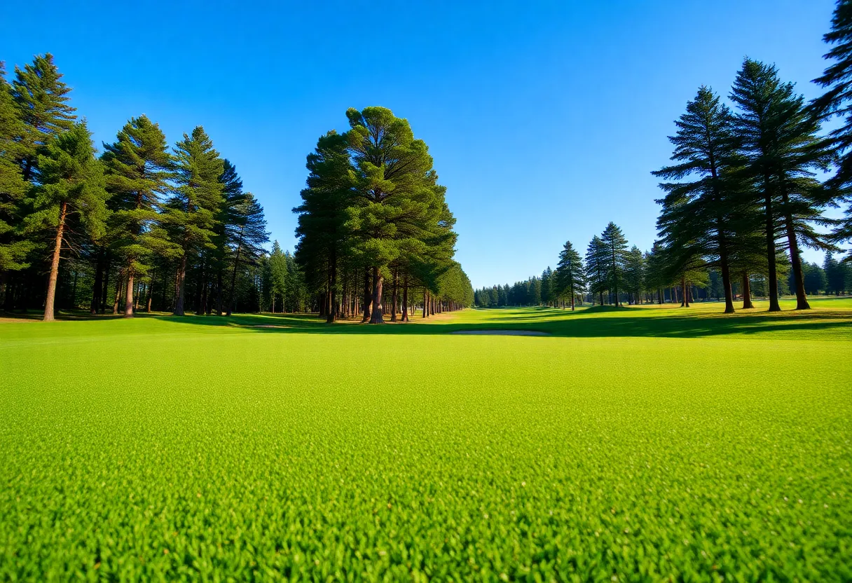 Close Up of a Beautiful Golf Course