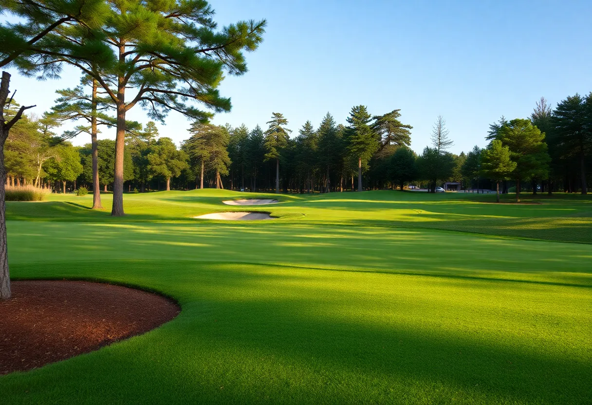 Close Up of a Beautiful Golf Course