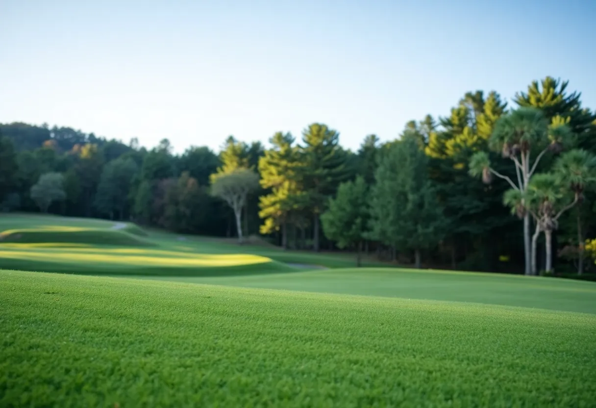 Close Up of a Beautiful Golf Course