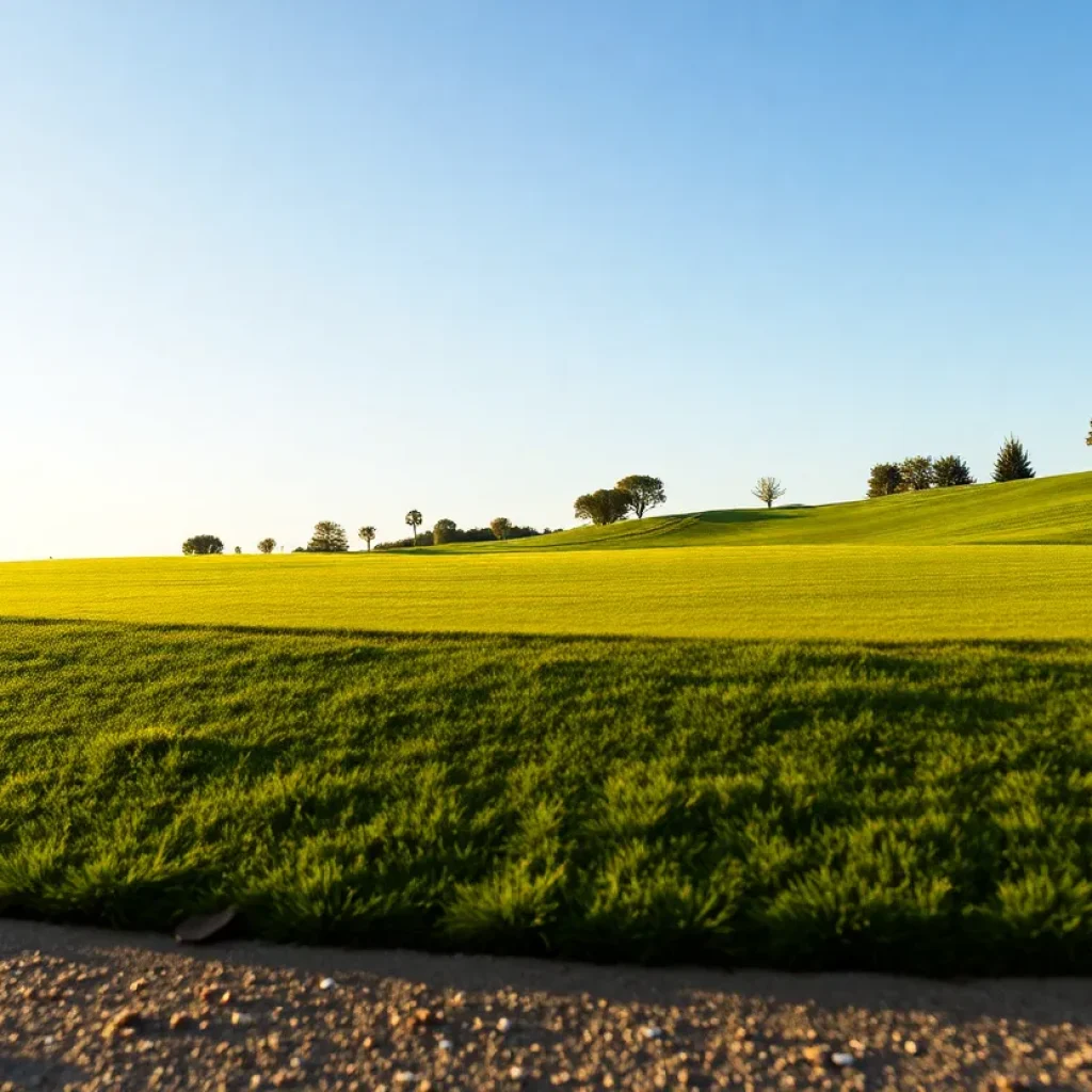 Beautiful golf course landscape showcasing lush greens and serene atmosphere