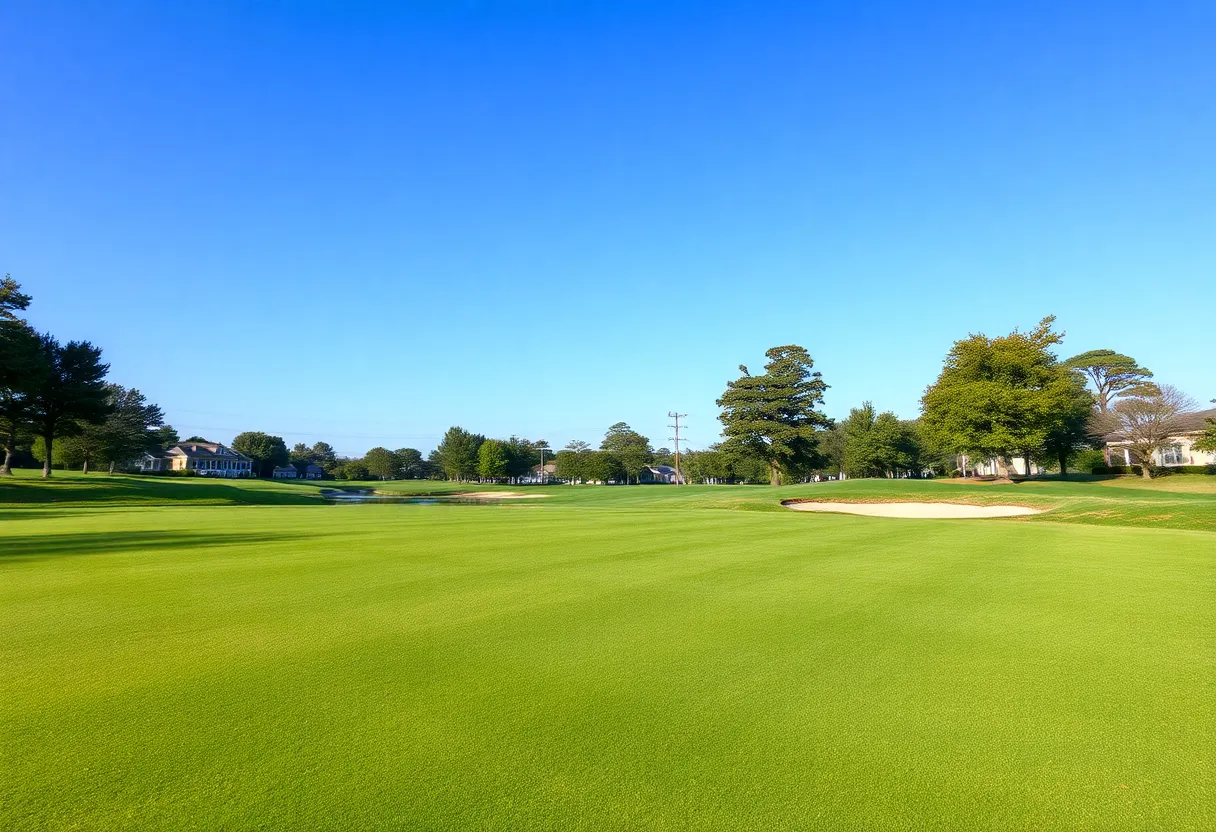 Close Up of a Beautiful Golf Course