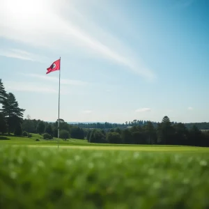 Close-up of a Beautiful Golf Course