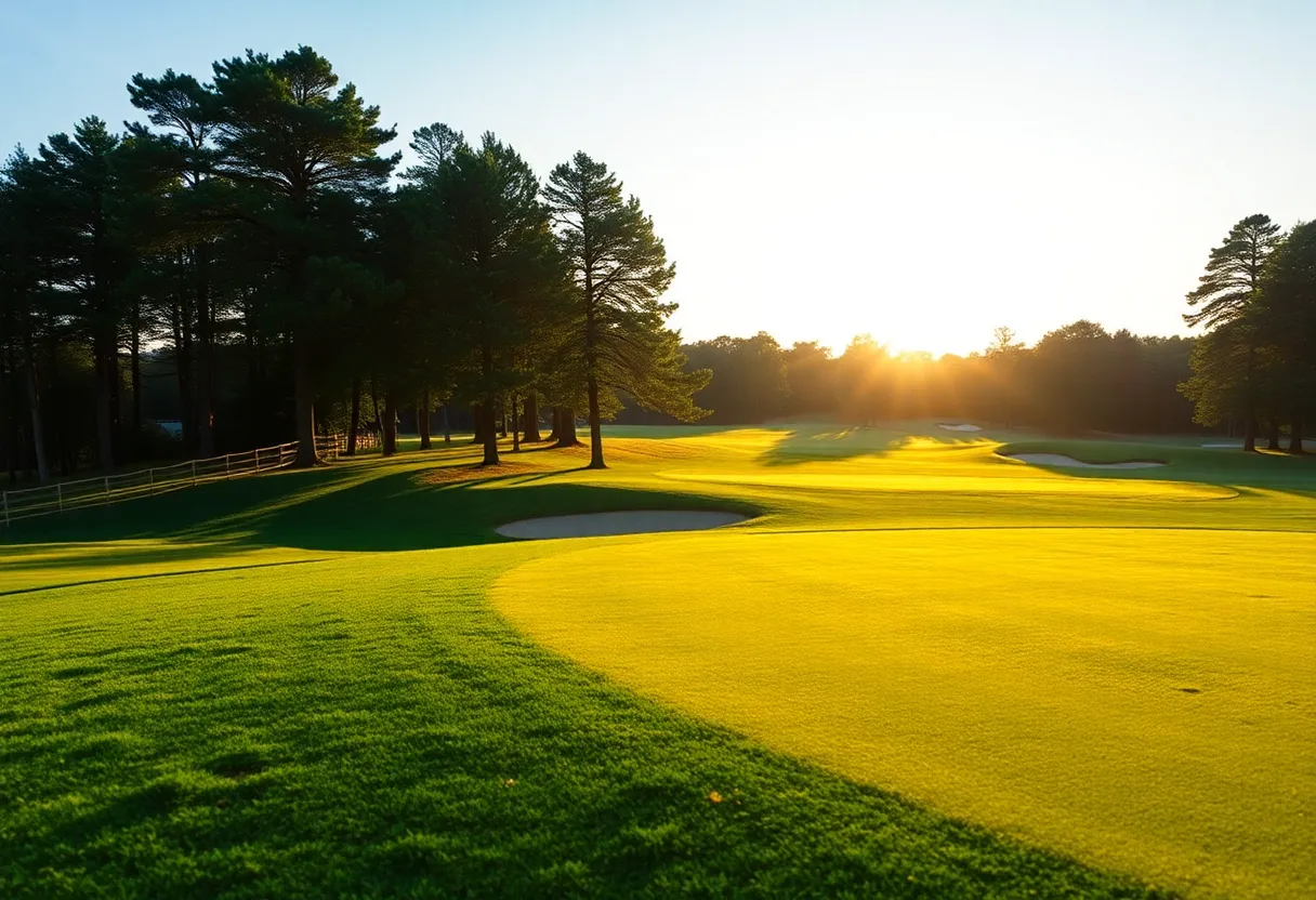 Close Up of a Beautiful Golf Course