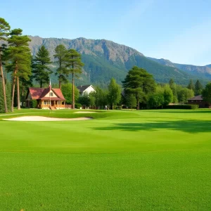 Close Up of a Beautiful Golf Course