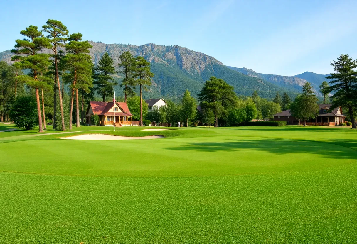 Close Up of a Beautiful Golf Course