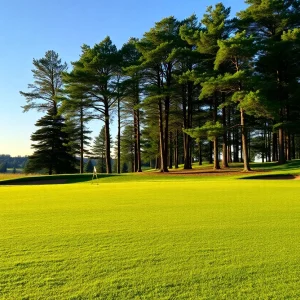 Close Up of a Beautiful Golf Course