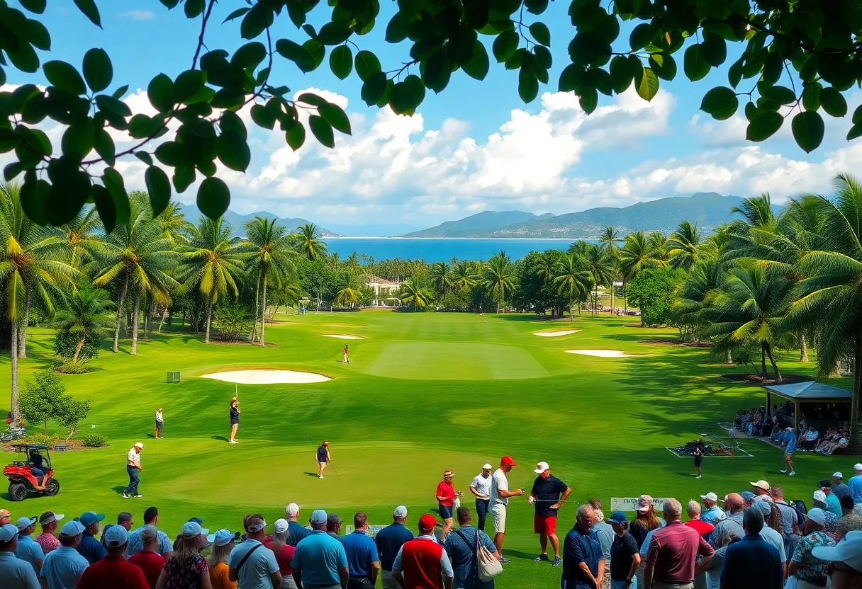 Lush golf course during the 2025 Mexico Open at Vidanta