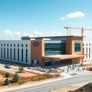 Construction site for new AdventHealth facility in St. Johns County