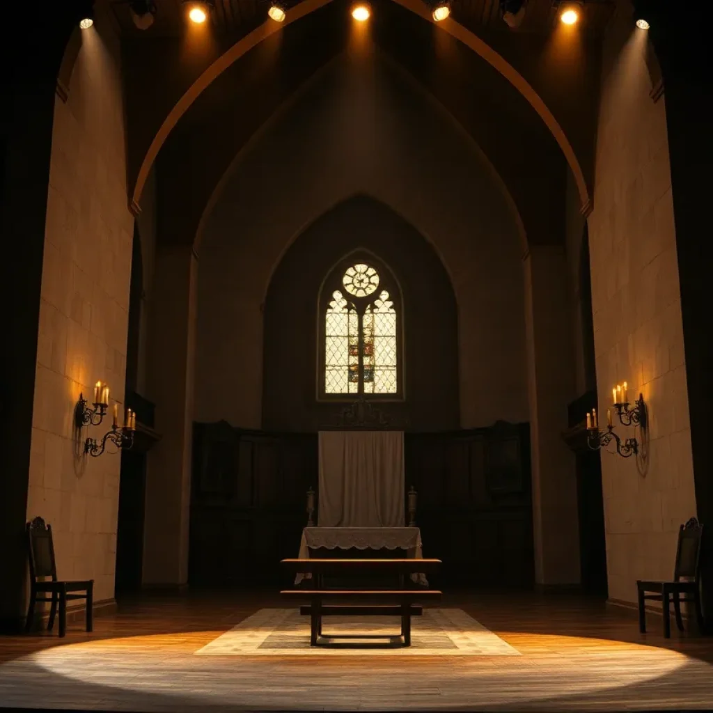Set design for 'Agnes of God' theatre production