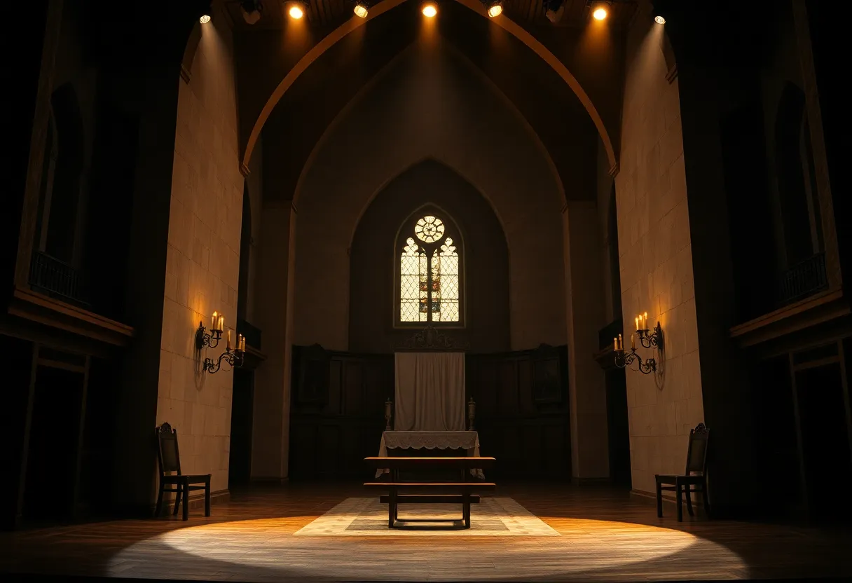 Set design for 'Agnes of God' theatre production