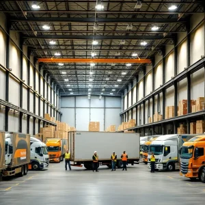 Rendering of Amazon distribution facility in Jacksonville