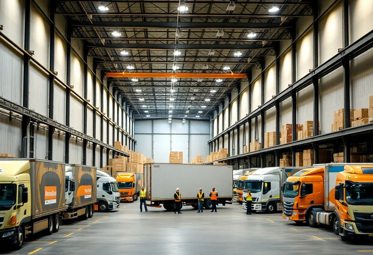 Rendering of Amazon distribution facility in Jacksonville