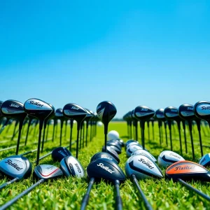 Collection of the best golf drivers of 2025 on a golf course.