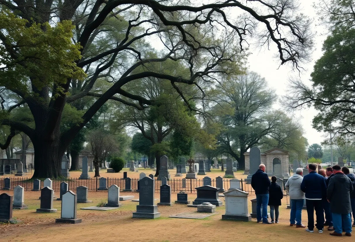 Historic Braddock Mason-Denver Cemetery with missing headstones