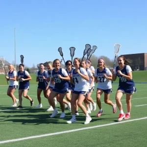 Duke University lacrosse players preparing for the season