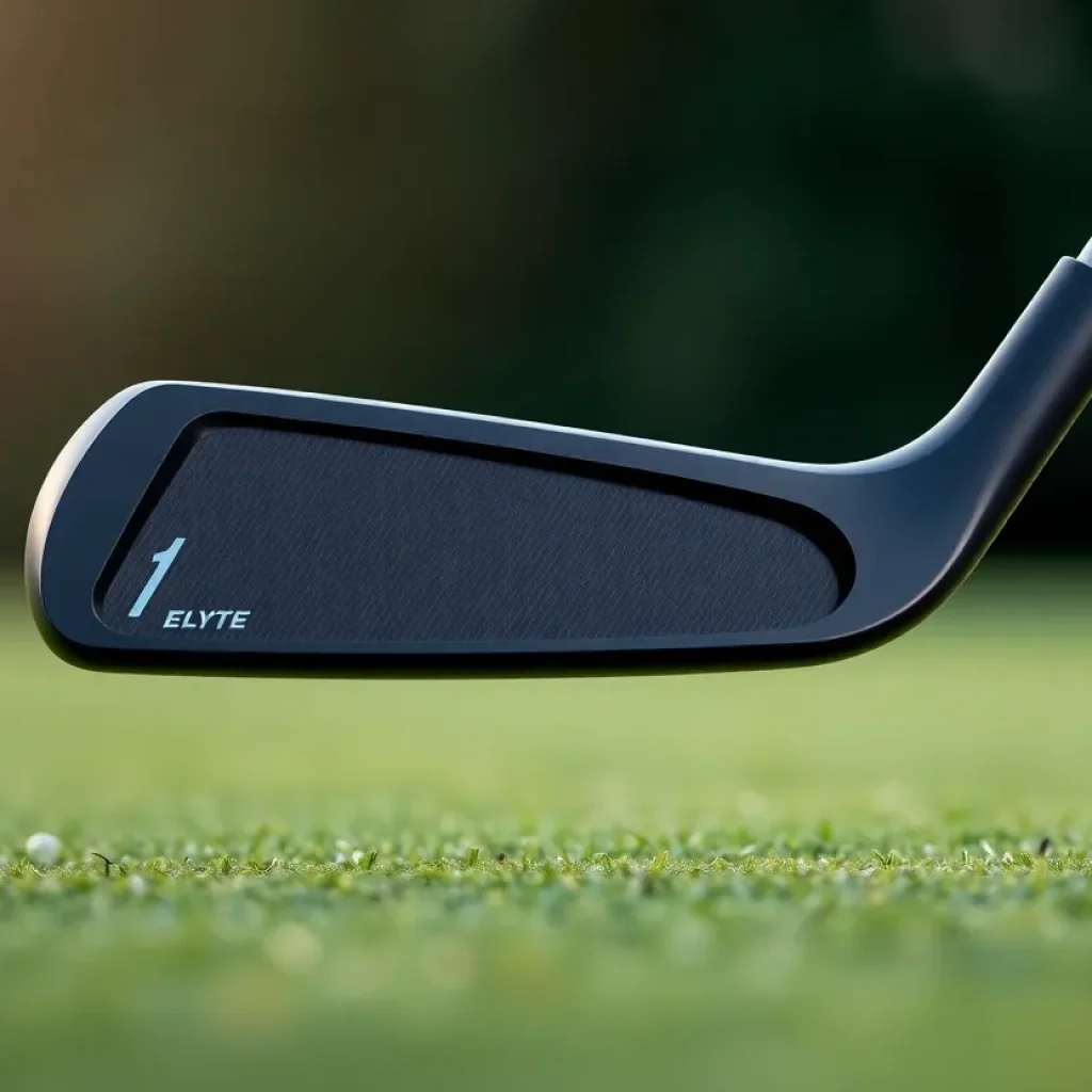 Callaway Elyte Ti Titanium Fairway Wood on a golf course