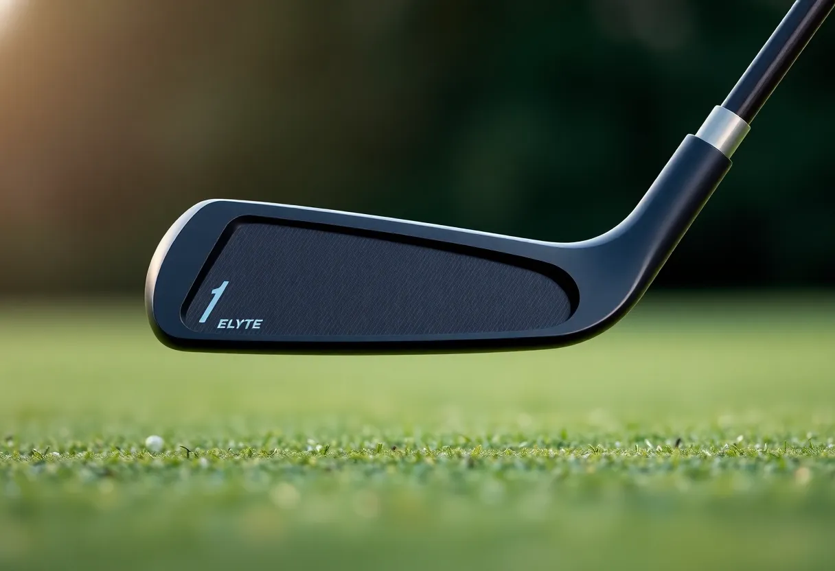 Callaway Elyte Ti Titanium Fairway Wood on a golf course