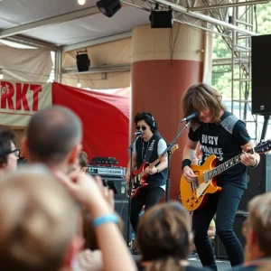 Empty Register performing live at Riverside Arts Market