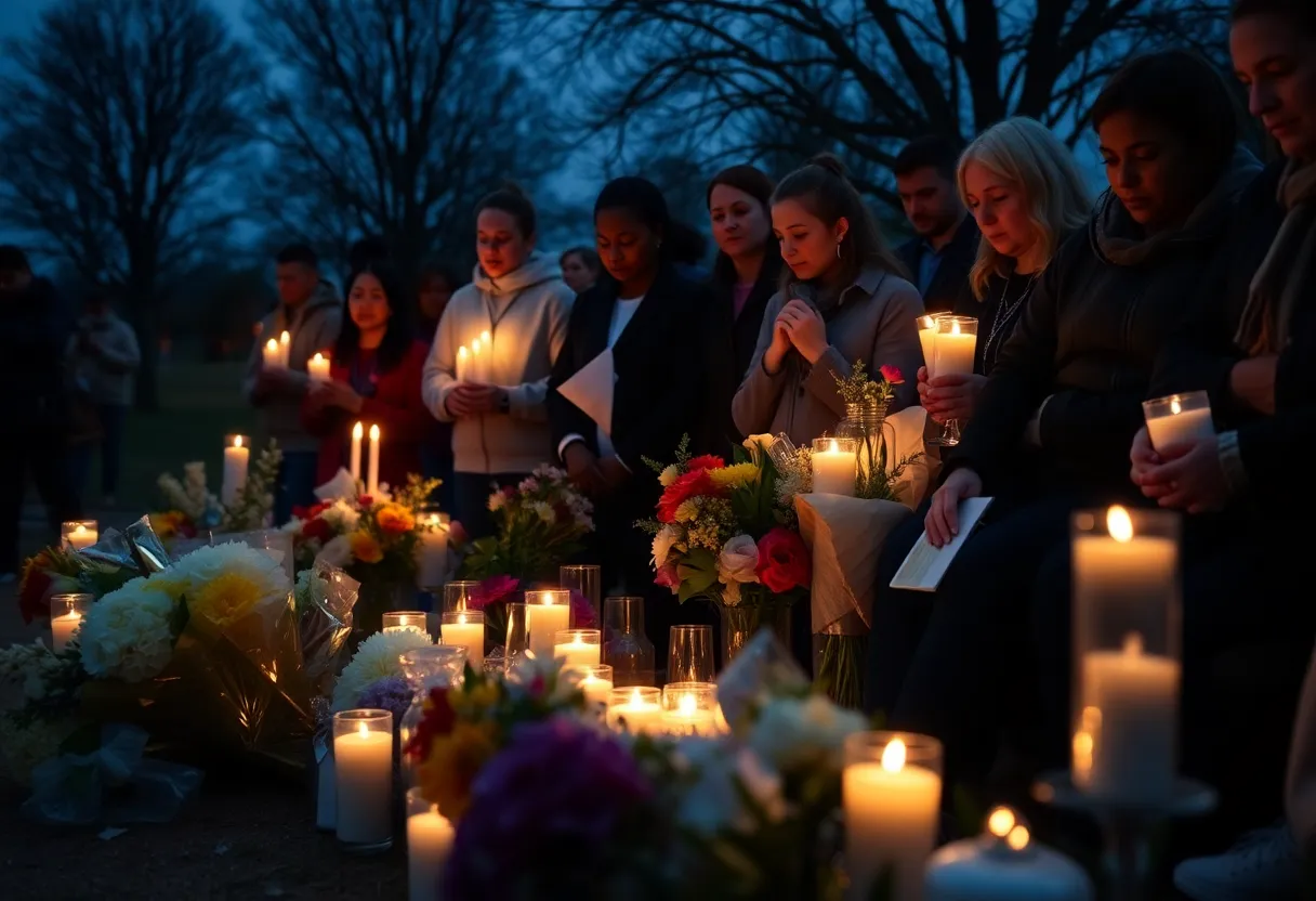 Vigils held by community members for a young boy killed in a shooting
