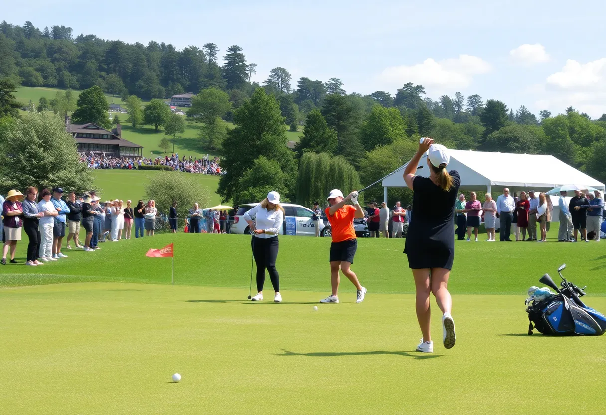 Florida Gators Women's Golf Team competing in a tournament