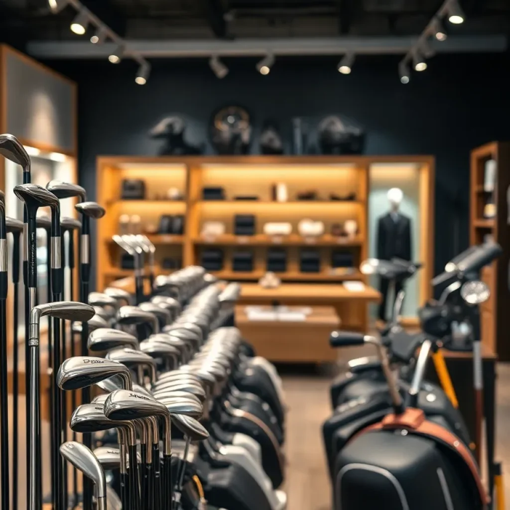Luxury golf brand marketing campaign featuring artisan golf clubs.