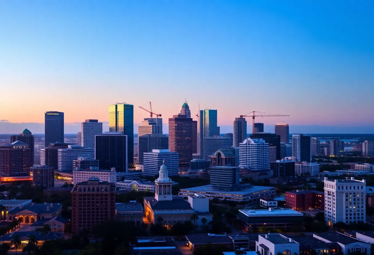 Cityscape of Jacksonville, Florida representing growth and financial opportunities.