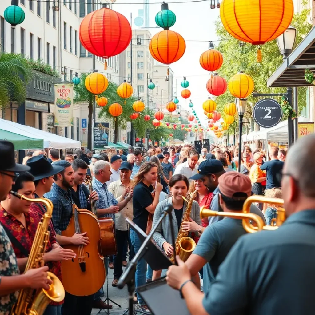 Crowd enjoying live jazz music at the Jacksonville Jazz Festival 2024