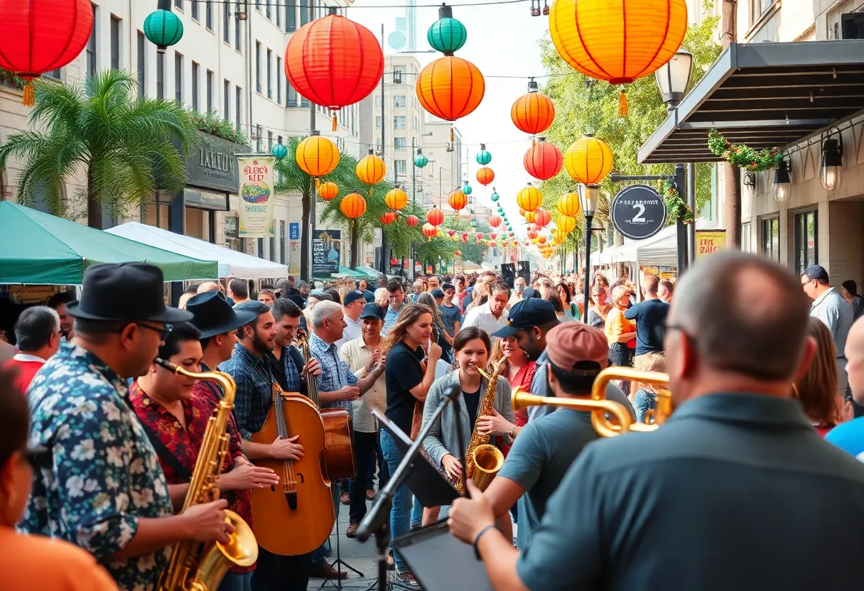 Crowd enjoying live jazz music at the Jacksonville Jazz Festival 2024