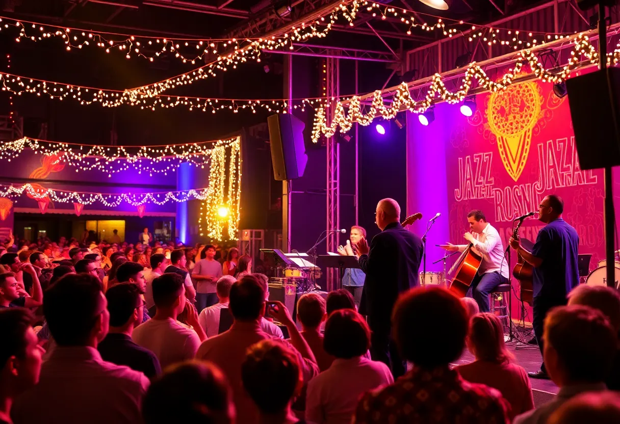 Musicians performing at the Jacksonville Jazz Festival