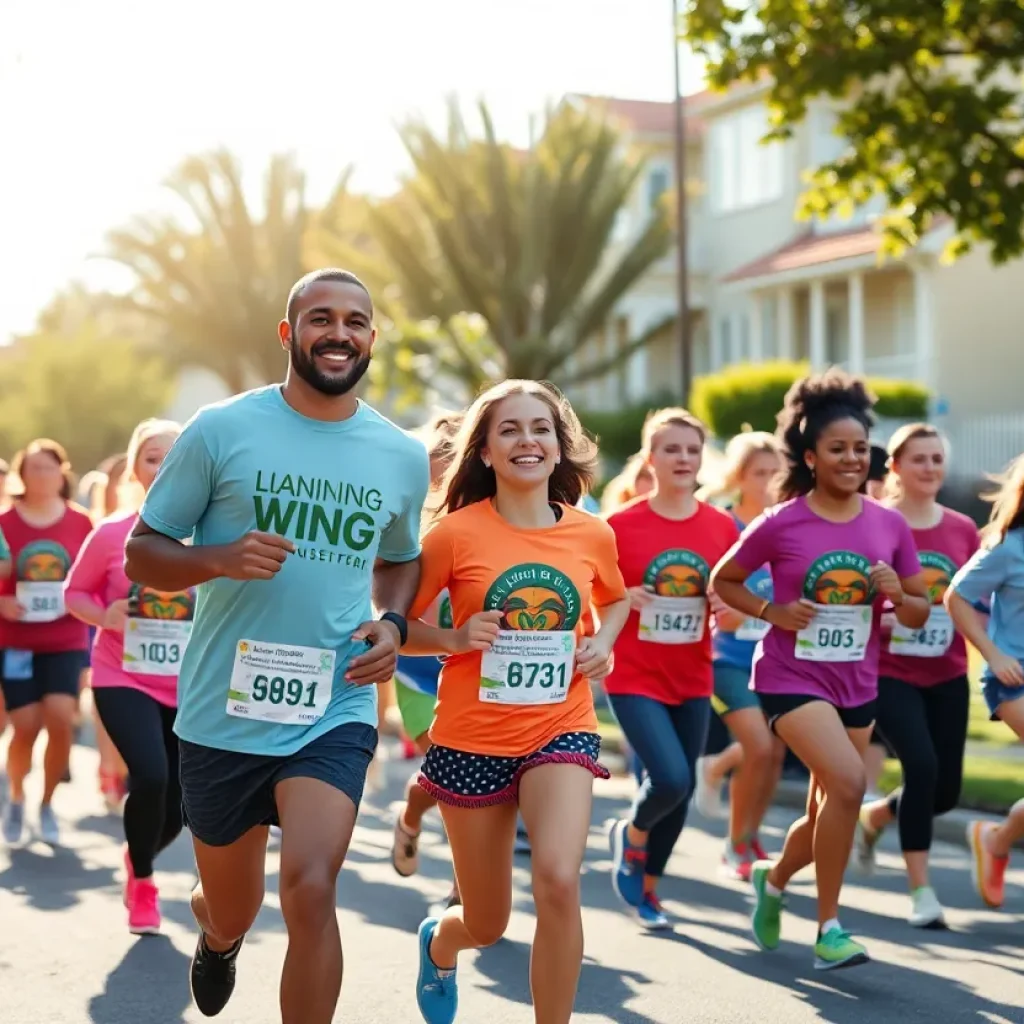 Runners participating in the Jacksonville Ortega River Run