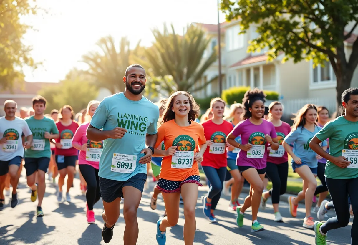 Runners participating in the Jacksonville Ortega River Run