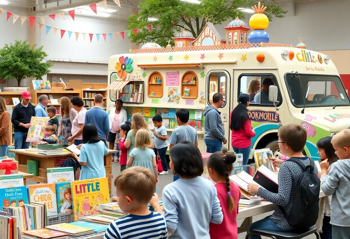 Children and families enjoying the Jacksonville Preschool Palooza.