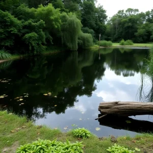 Retention pond in Jacksonville, Florida