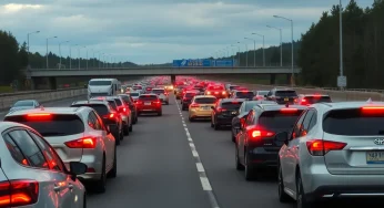 Major Traffic Jam in Jacksonville After Semi-Truck Incident
