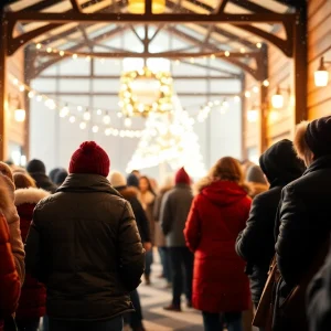 People at a warming center in Jacksonville during a cold snap