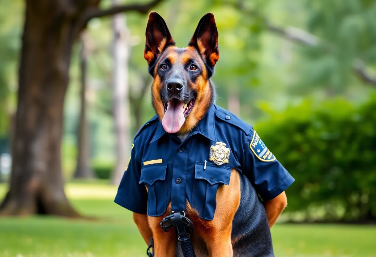 Bloodhound K9 Officer Pepper in Jacksonville